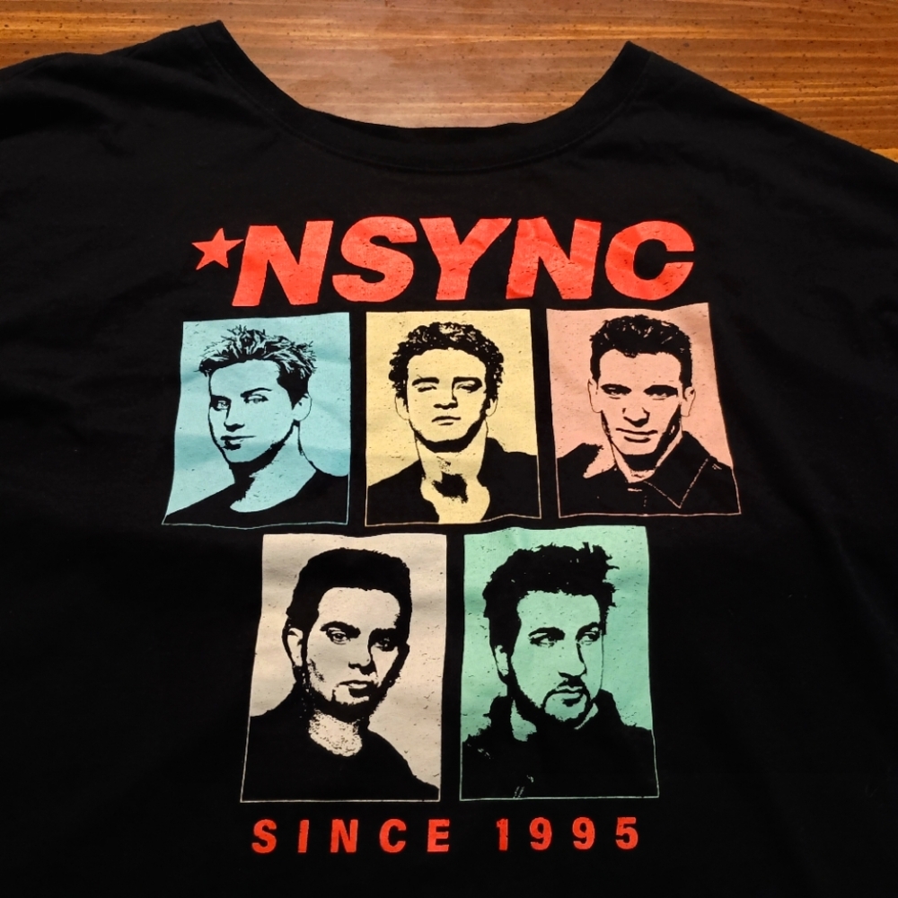NSYNC T-SHIRT / CROP TOP - XL // Music Pop Band Graphic Tee Shirt